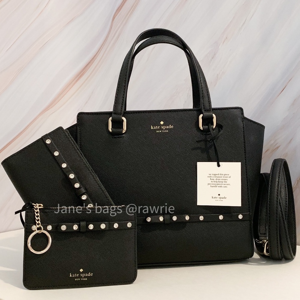 New Kate Spade 3 Piece Jeweled Small Hadlee Set